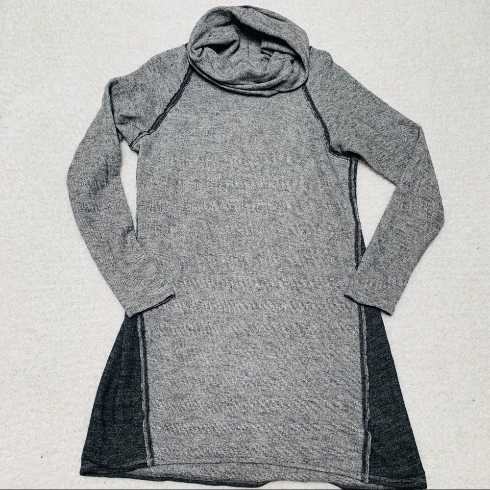 Kuhl cowl neck nova dress wool blend long sleeve